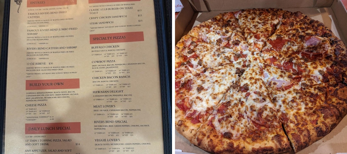 River's Bend Grill LLC Menu